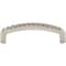 Elements 3" Center-to-Center Satin Nickel Rope Detailed Cypress Cabinet Pull Z118-3SN - alternate 2